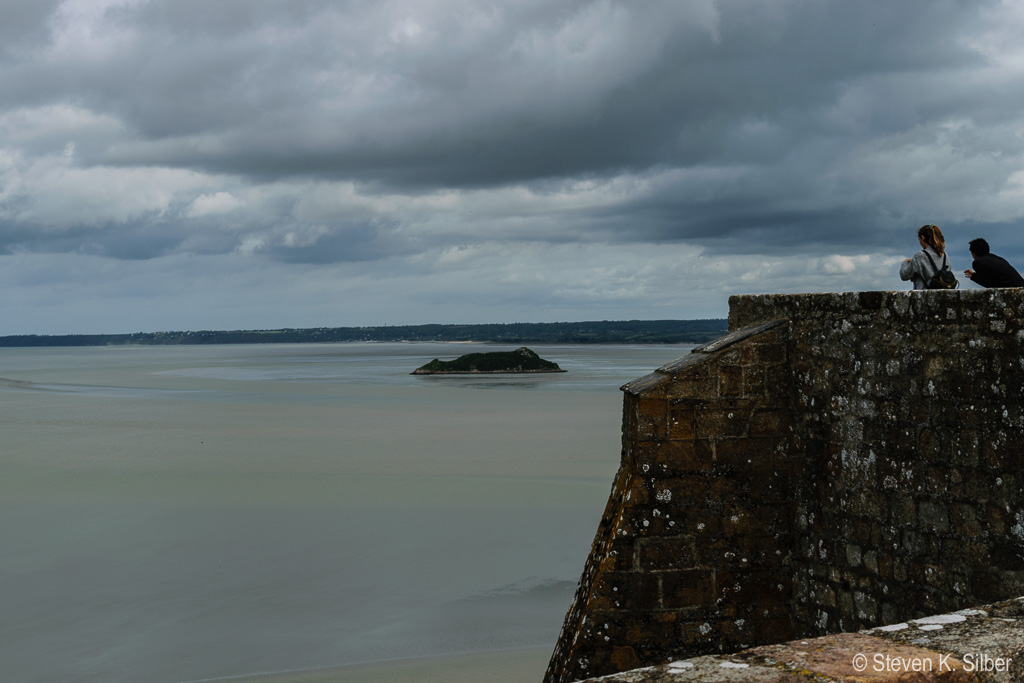 Smaller off-shore rock, similiar to the large one on which St. Michel is built. (1/640 sec at f / 8.0,  ISO 100,  36 mm, 18.0-55.0 mm f/3.5-5.6 ) May 12, 2017